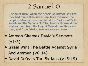 2 Samuel 10 Outline