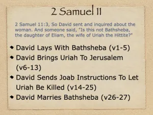 Click to enlarge image. 2 Samuel 11 Outline