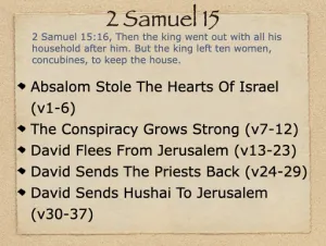 2 Samuel 15 Outline