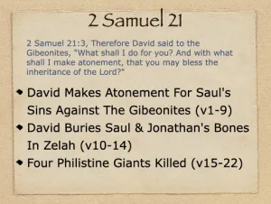 2 Samuel 21 Outline