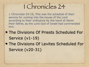 Click to enlarge image. 1 Chronicles 24 Outline