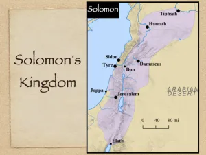Click to enlarge image. 1 Kings 4 - Solomons Kingdom