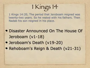 1 Kings 14 Outline