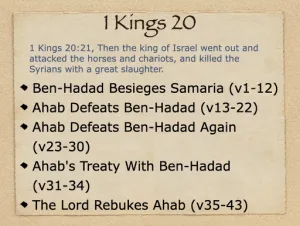 1 Kings 20 Outline