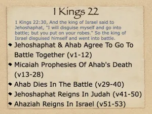 1 Kings 22 Outline