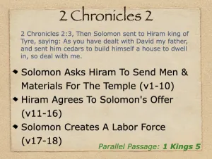 Click to enlarge image. 2 Chronicles 2 Outline