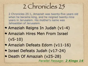 Click to enlarge image. 2 Chronicles 25 Outline