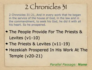 Click to enlarge image. 2 Chronicles 31 Outline