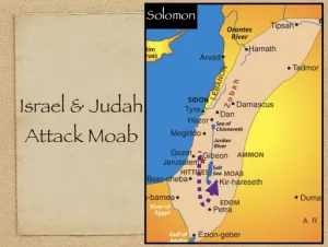 Click to enlarge image. 2 Kings 3 - Israel And Judah Attack Moab