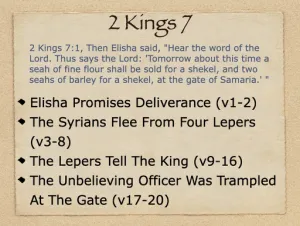 Click to enlarge image. 2 Kings 7 Outline