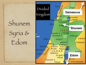 Click to enlarge image. 2 Kings 8 - Shuen Syria And Edom