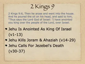 Click to enlarge image. 2 Kings 9 Outline