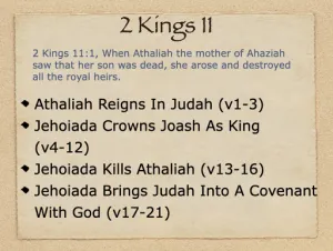 Click to enlarge image. 2 Kings 11 Outline