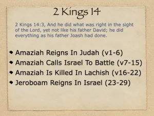 Click to enlarge image. 2 Kings 14 Outline