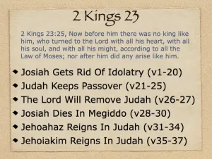 2 Kings 23 Outline
