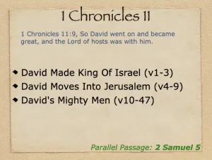 1 Chronicles 11 Outline