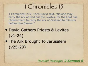 1 Chronicles 15 Outline