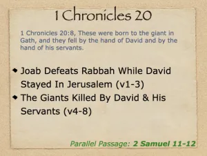 1 Chronicles 20 Outline