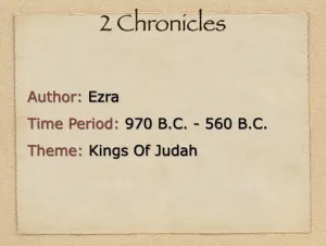 Click to enlarge image. 2 Chronicles: Book Introduction