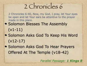 2 Chronicles 6 Outline