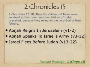 2 Chronicles 13 Outline