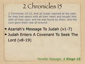 Click to enlarge image. 2 Chronicles 15 Outline