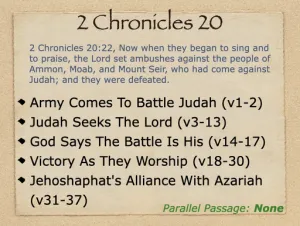 2 Chronicles 20 Outline
