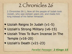 2 Chronicles 26 Outline