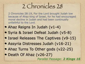 2 Chronicles 28 Outline