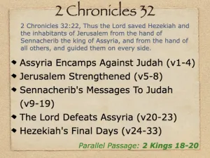 Click to enlarge image. 2 Chronicles 32 Outline