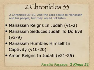 2 Chronicles 33 Outline