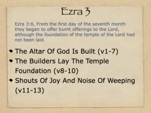 Ezra 3 Outline