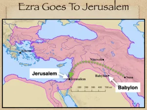 Click to enlarge image. Ezra 8 - Ezra Goes To Jerusalem