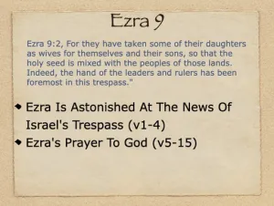 Ezra 9 Outline
