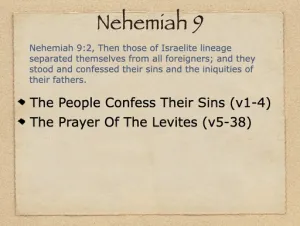 Click to enlarge image. Nehemiah 9 Outline