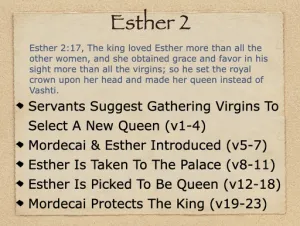 Click to enlarge image. Esther 2 Outline