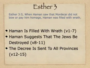 Click to enlarge image. Esther 3 Outline