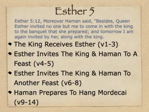Esther 5 Outline