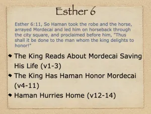 Esther 6 Outline