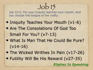 Click to enlarge image. Job 15 Outline