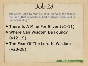 Job 28 Outline