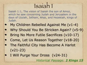 Click to enlarge image. Isaiah 1 Outline