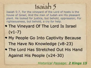 Isaiah 5 Outline