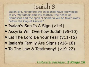 Click to enlarge image. Isaiah 8 Outline