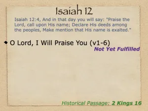 Isaiah 12 Outline