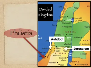 Click to enlarge image. Isaiah 20 - Philistia