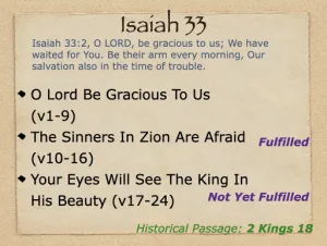 Click to enlarge image. Isaiah 33 Outline