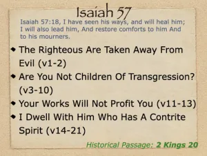 Click to enlarge image. Isaiah 57 Outline