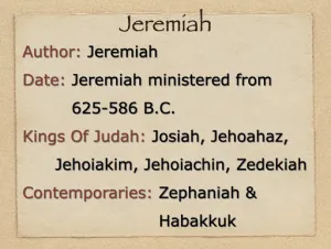 Jeremiah: Book Introduction