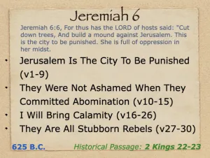 Click to enlarge image. Jeremiah 6 Outline